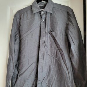 Gently worn Men's Size Medium Joseph Abboud Gray Button Down
